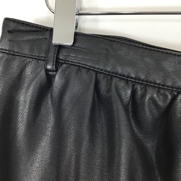 I heart Ronson faux leather black mini skirt 10 goth whimsigoth coquette grunge - Picture 8 of 9